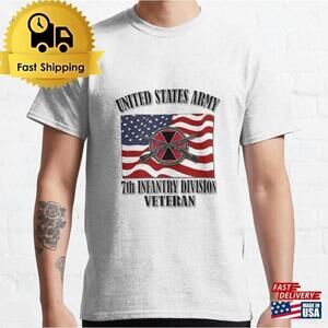 7th Infantry Division Veteran Military Pride Graphic Unisex T-Shirt